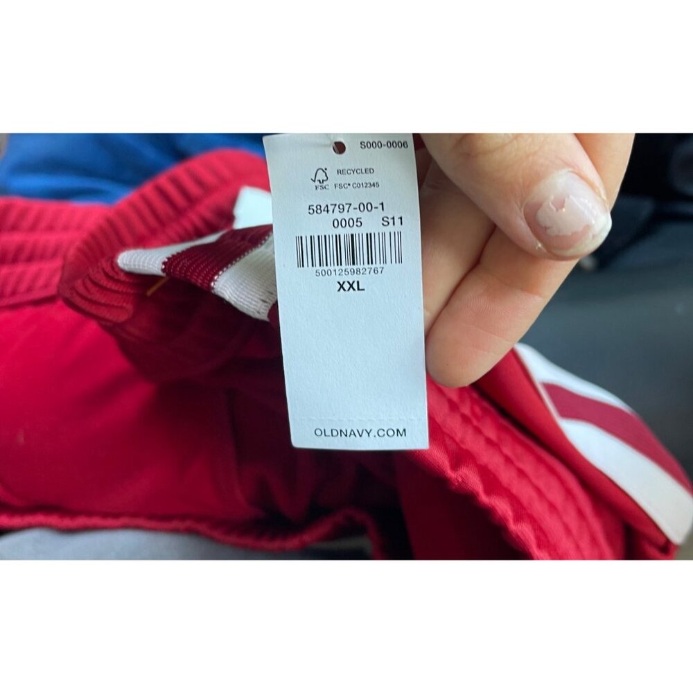 Old‎ Navy Womens '94 Track Pants Size XXL 2XL NWT Red White Striped Retro Y2K - Picture 6 of 9